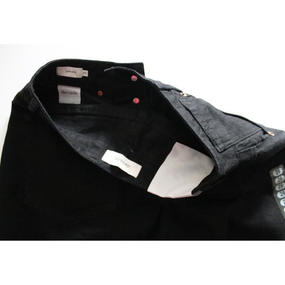 Decade Studio Pamela Jean Black Size 26 Super High-rise Holt Renfrew - Picture 7 of 7